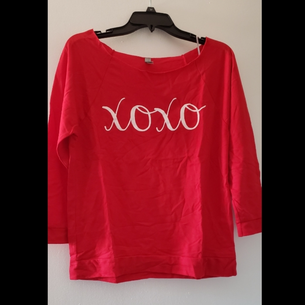 Off the shoulder sweatshirt